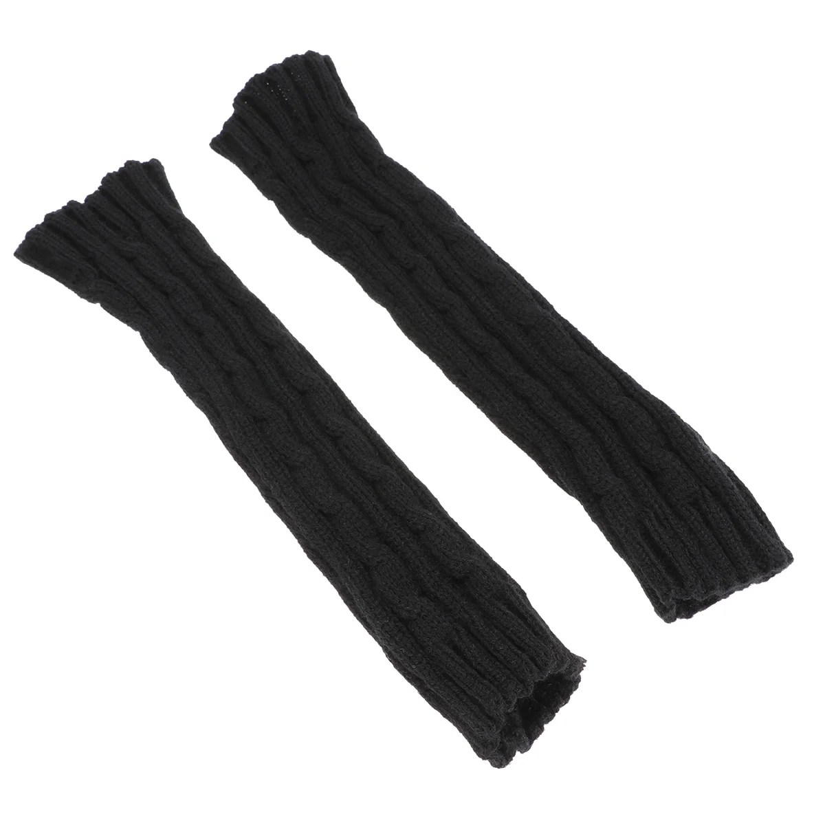 

Half-finger Gloves Knitted Winter Forearm Cover Warm Bike Cuff Sleeves Fingerless