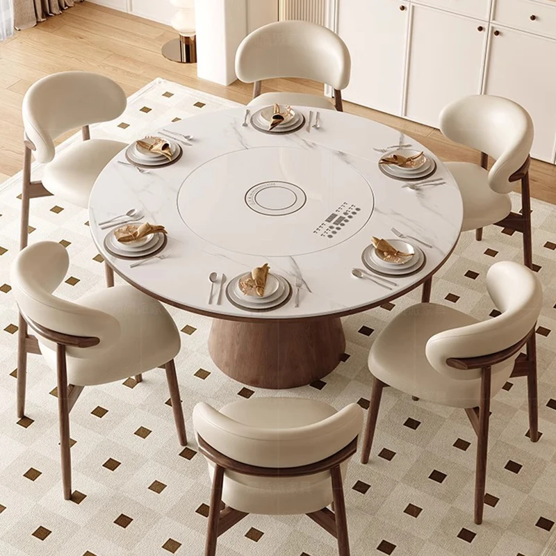 

Modern Extendable Dining Table 4 Chairs Vintage Round Kitcjen Dining Table Removable Space Saving Muebles Para Hogar Furniture