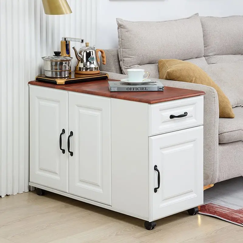 

New removable tea cabinet side sofa cabinet multi-functional storage cabinet simple modern version living room locker