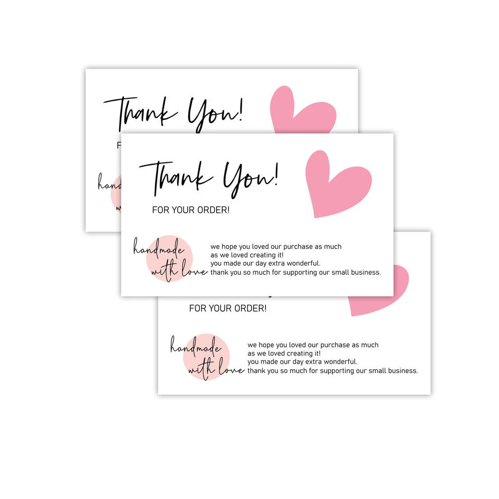 CUSTOM ขอบคุณการ์ดโลโก้ปรับแต่งชื่อการ์ดอวยพร 300gsm กระดาษส่วนบุคคลงานแต่งงานของขวัญเชิญโปสการ์ด