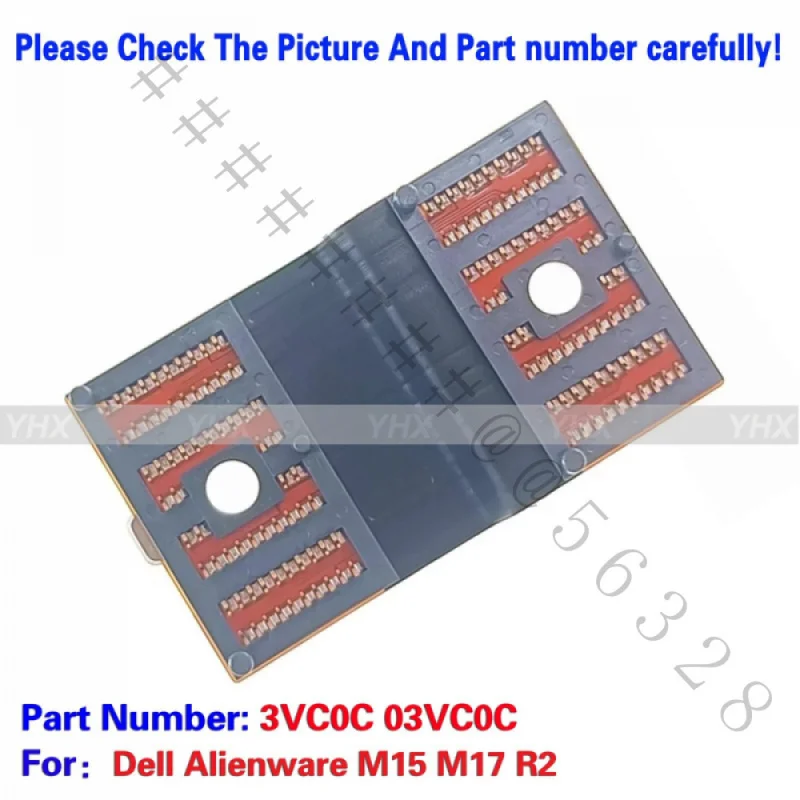 SSS+New USB Audio Board DGFF Connector For Dell Alienware M15 M17 R2 P/N 03VC0C 3VC0C Laptop Replacement Repair Part
