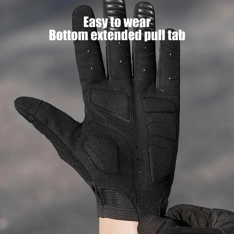 Mountain Bike Gloves Bicycle Gloves Reflective Logo Cycling Gloves Full Finger Design Skin-Friendly Motorcycles Gloves With