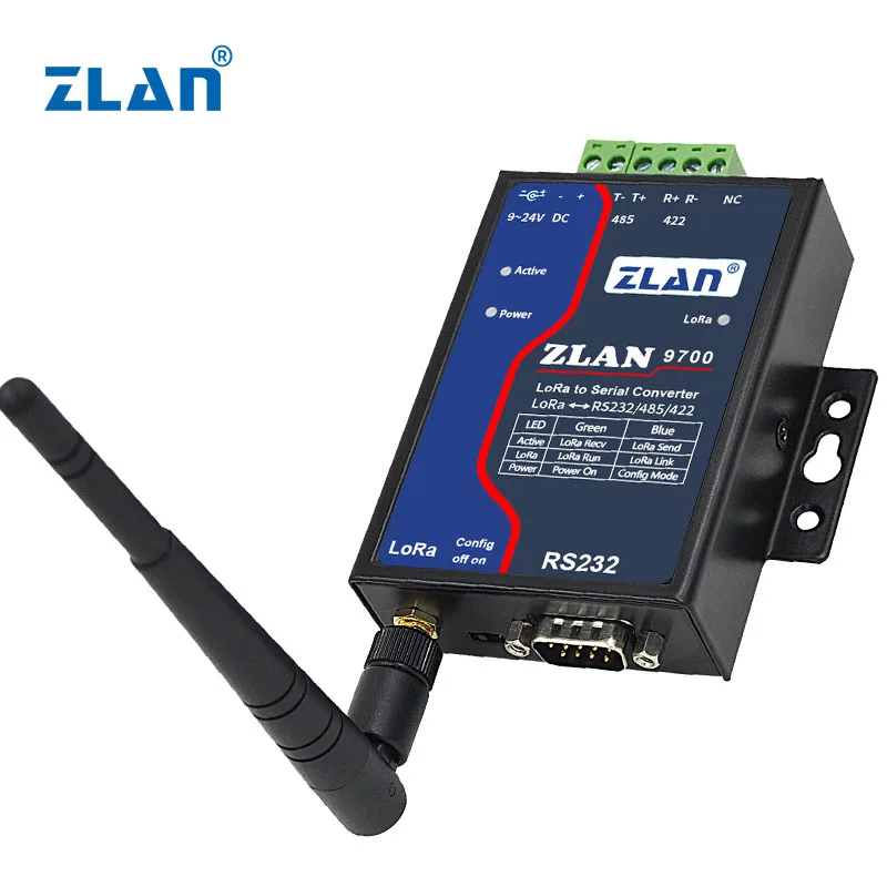 Dispositivo IoT Ethernet a LORA gateway, módulo inalámbrico de alta velocidad, ZLAN9700