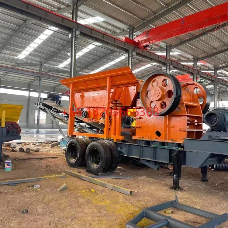 YG Customized Portable Mobile Crushing Plant With Built-In Power Generator Off-Grid Crawler Crusher For Stone