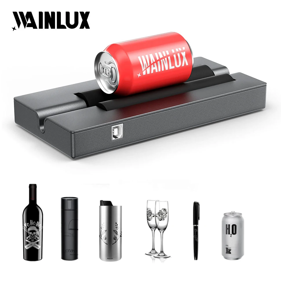 

WAINLUX Laser Rotary Roller Laser Engraver Y-axis Roller 360° Rotating Module for For Pen/Cans/Bottle/Cups/Ball/Ring Engraving