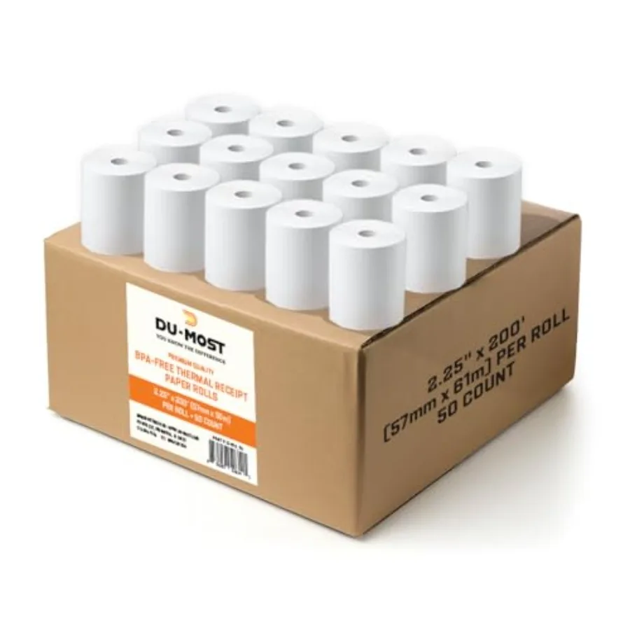 

5260 Thermal Receipt Paper Rolls Pack BPA and BPS Free Premium Cash POS Register Paper Bulk for Credit Card Terminals Receipt P