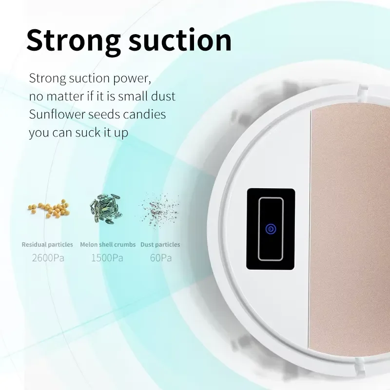 STLF SD EU Hotel Robot Vacuum, Gyroscope Navigation USB Charging Smart Auto Sweep & Mop Plastic