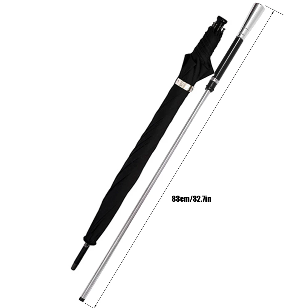 2-in-1 Multifunctional Walking Cane And Self Defense Umbrella Windproof UV Protection Sturdy Stick for Hiking