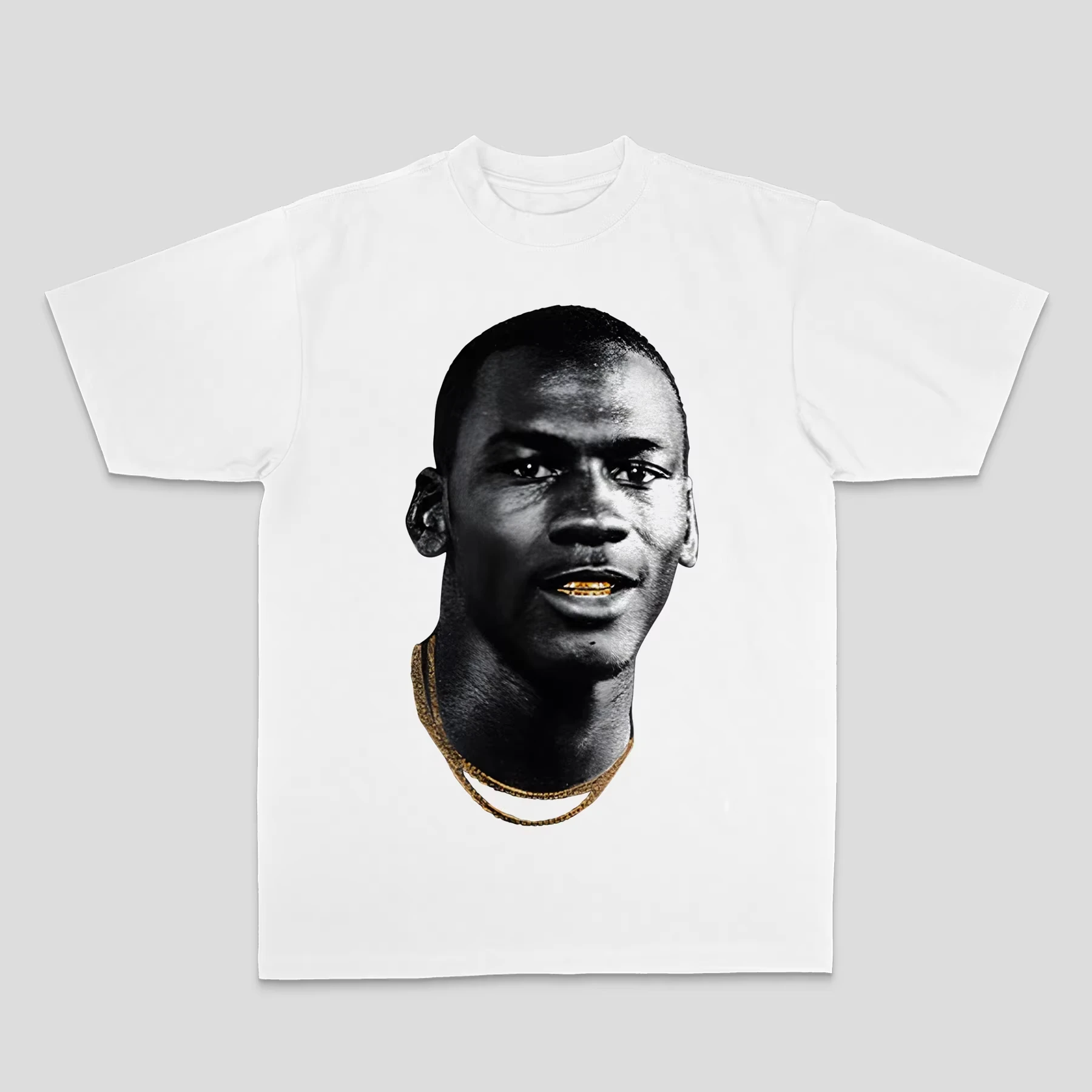 Michael Jordan American Men's and Women's Loose 100% Cotton Direct Spray Summer Loose Short Sleeve T-shirt