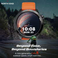 NORTH EDGE X-TREK 2 GPS Sports Smart Watch 1.43'' Amoled Screen 3ATM Waterproof AOD Smart Watch Bluetooth Call Altitude Compass