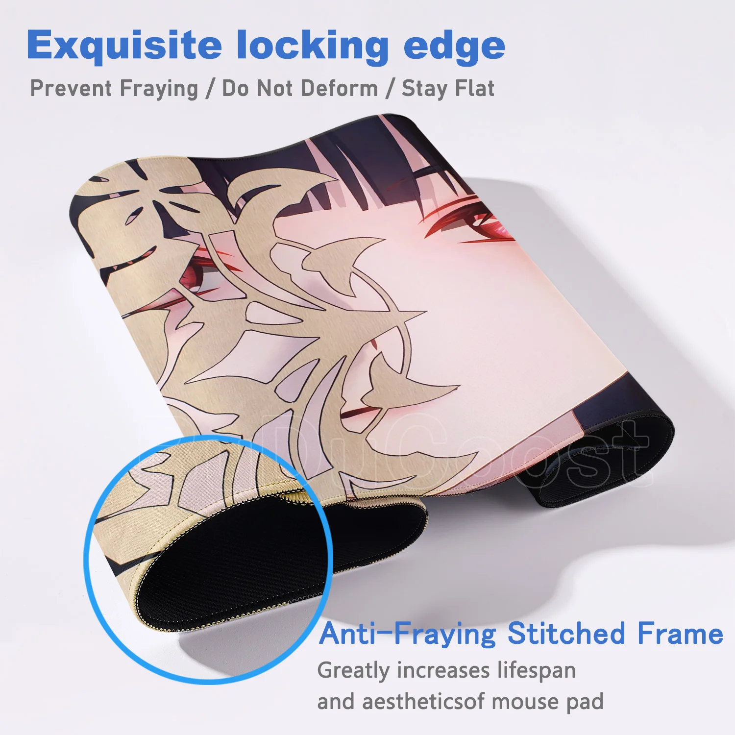 かわいいPC Wuthering Waves Chisa 大型マウスパッド ゲームプレーヤー キーボードパッド Eスポーツ オフィス かわいいデスクマット フロアマット アニメマウスパッド