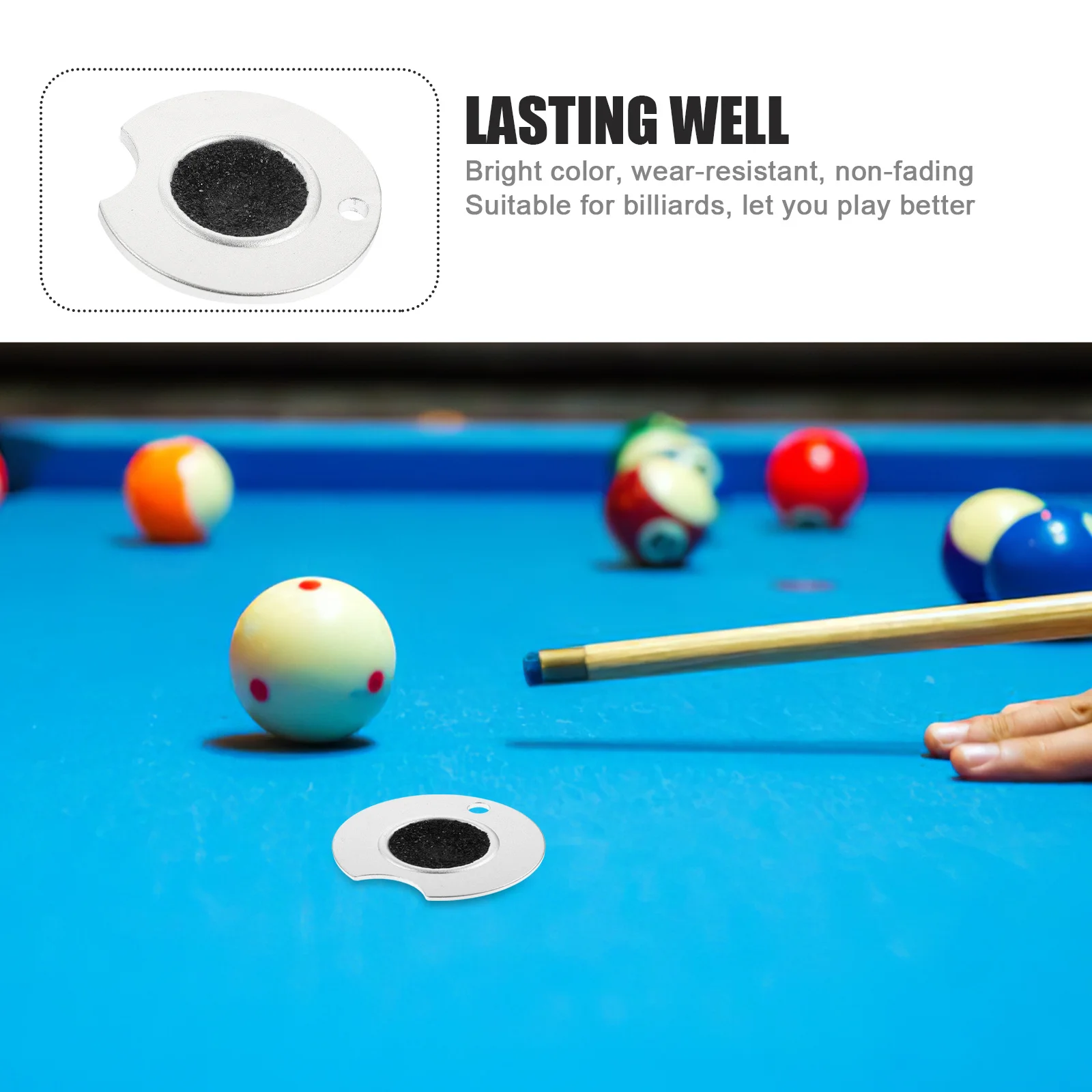 

Cue Tip Shaper Premium Aluminum Pool Cue Tip Tool Smooth Finish No Burrs Wear-Resistant For Billiards Pool Accessories Mushroom