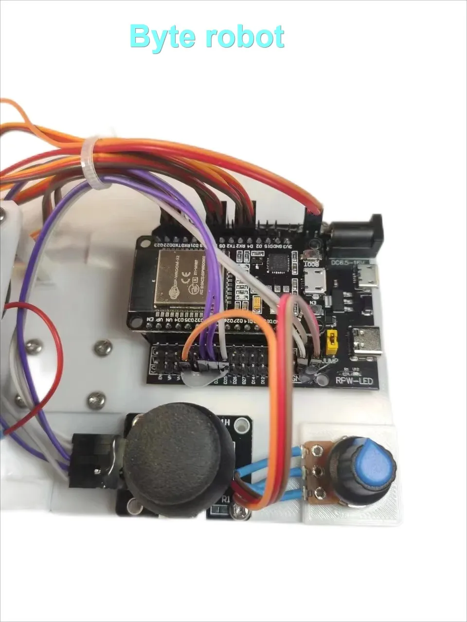 SG90 6 자유도 로봇 눈 교육용 아두이노 조이스틱 및 앱 제어 3D 로봇 눈 DIY 키트 ESP32 프로그래밍 가능 장난감 스타터 키트