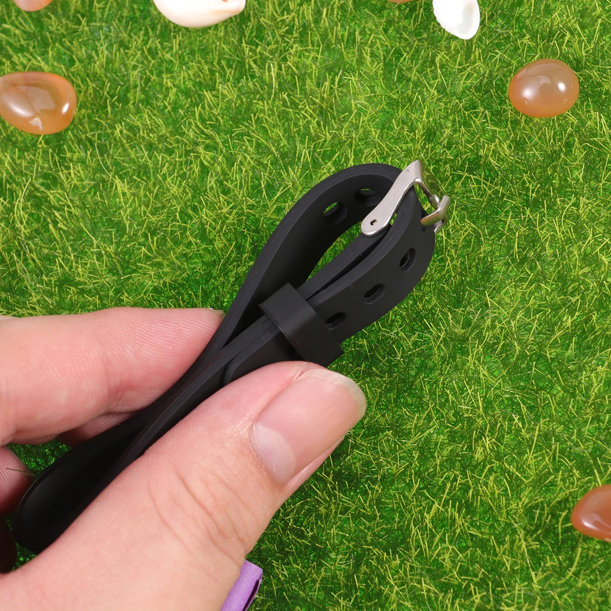 

Silicone For Kids Durable Solid Color Adjustable Girl Silicone Bracelet Bracelet Boy Girl Party Gift Grey