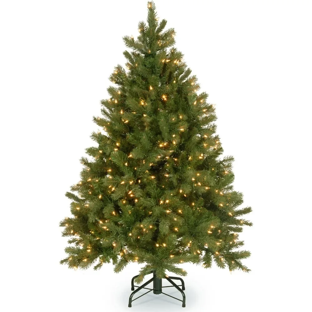 

Pre-Lit 'Feel Real' Artificial Full Downswept Christmas Tree, Green, Douglas Fir, Dual Color LED Lights