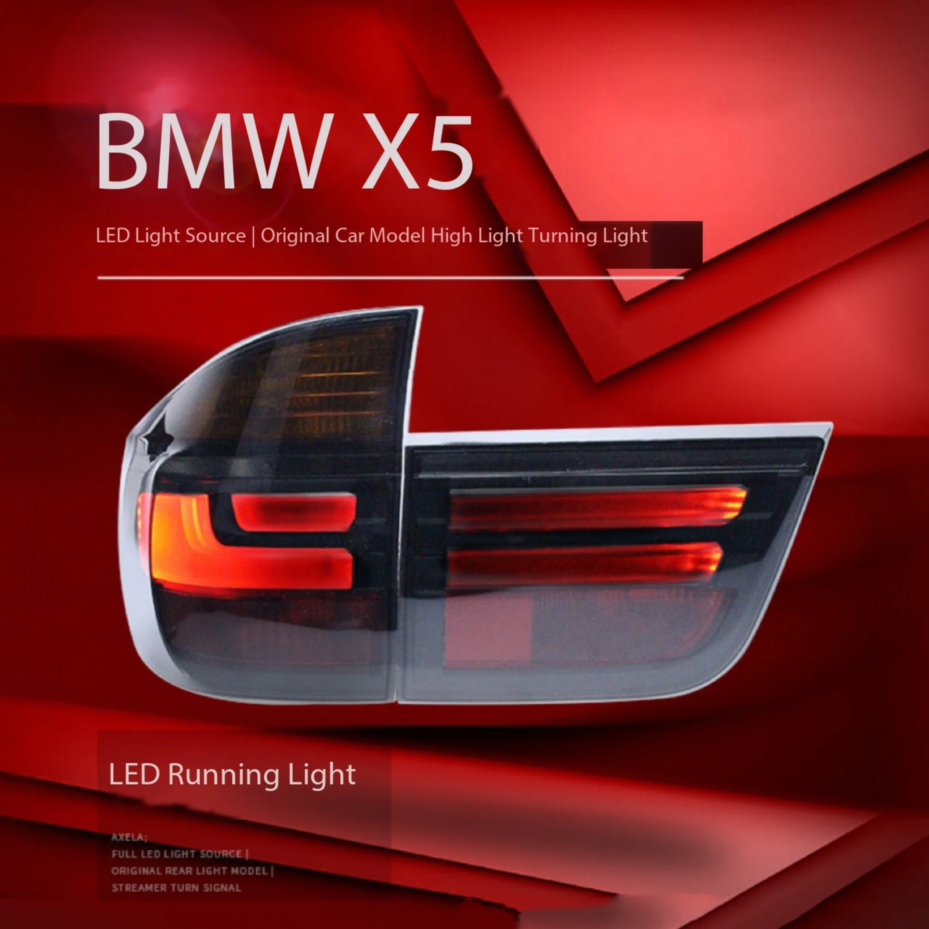 Fit for BMW X5 taillight assembly 2007-2013 BMW E70 taillight modified to LED street light  E70 LED brake light