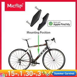 Gps Tag- Bike Tracker- Smart Finder- Hidden Locator for Apple Airtag, Electric Bike, Scooter Works with Find My [MFI Certified]