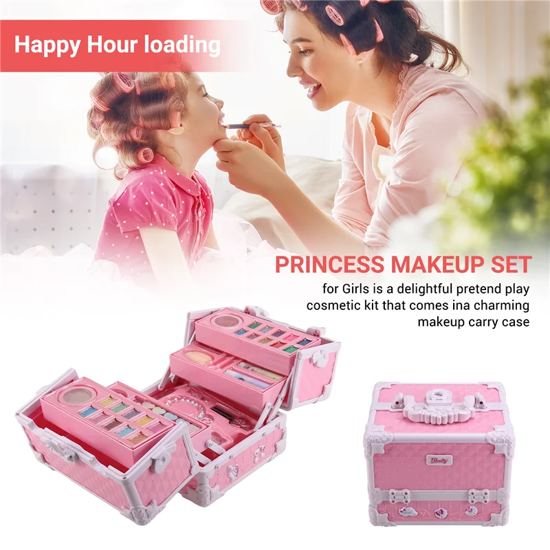Fille Simulation semblant princesse maquillage jouer maison enfants cosmétiques rouge à lèvres fard à paupières ensemble pour enfants jeu de Cosplay