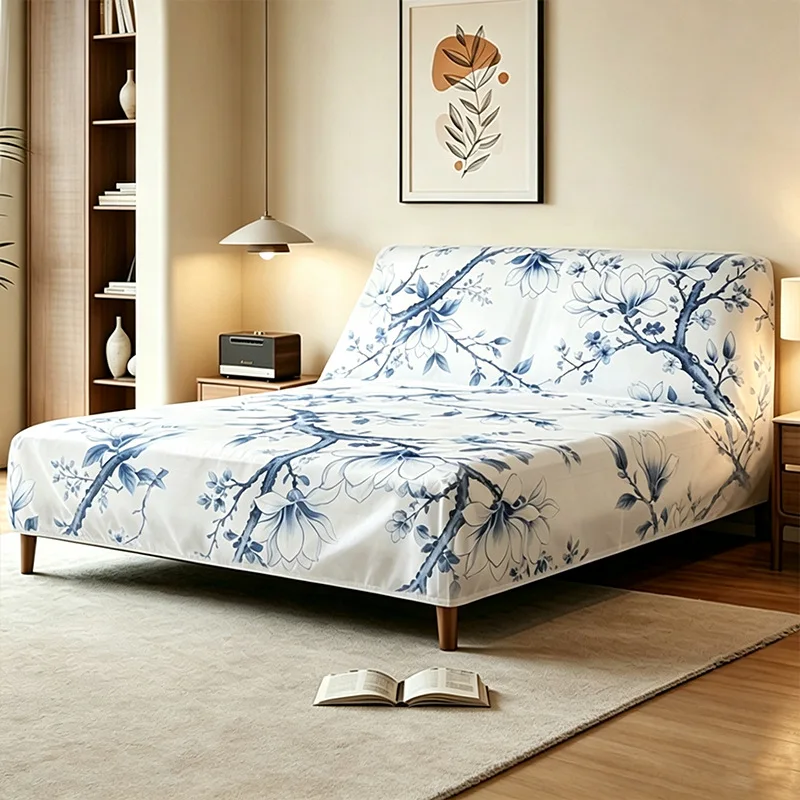 Bed Dust Cover Full Wrap Bed Protector Sheet Non‑Woven Moisture‑Proof Bedspreads Coverlets For Furniture Dustproof Protection
