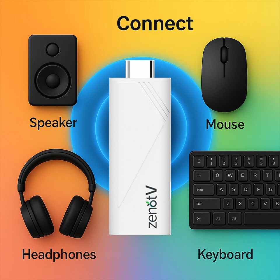 ZENOTV Allwinner H313 Quad Core Android TV Stick 4K HDR Wifi6