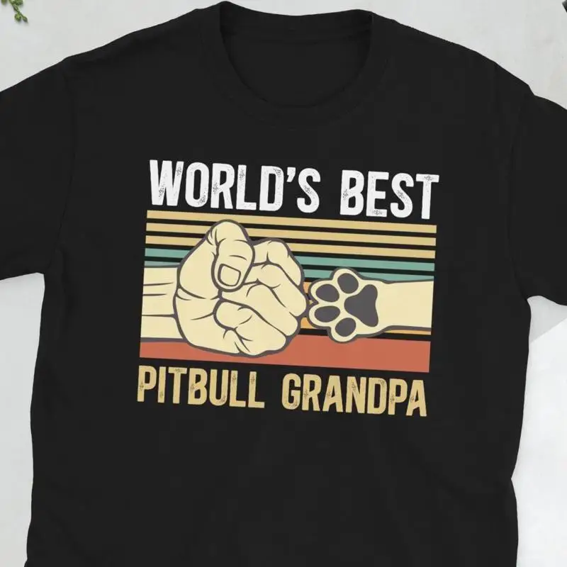Pitbull Grandpa Of A Grandfather s T Shirt