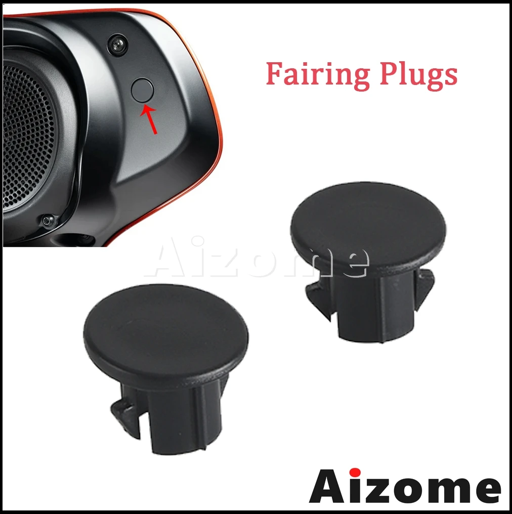 Motorcycle Plastic Accessories Fairing Mirror Hole Plugs Black For Harley Touring Street Glide CVO121 117 FLHXSE FLHX 2023 2024