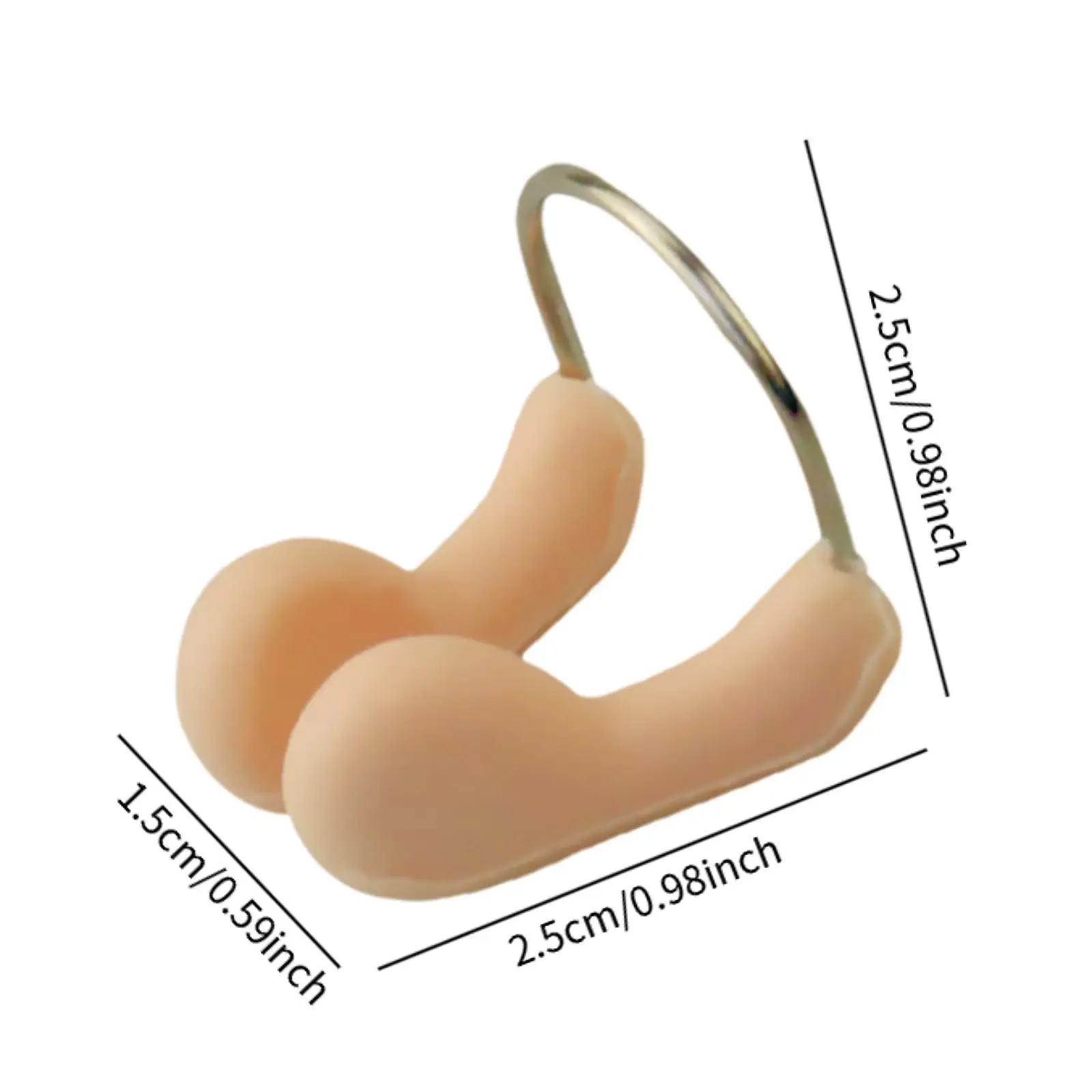 Schwimm-Nasenklammer, Schwimmnasen-Stecker-Zubehör, tragbar, bequem, für Anfänger, Schutz für das Surfen im Pool im Freien