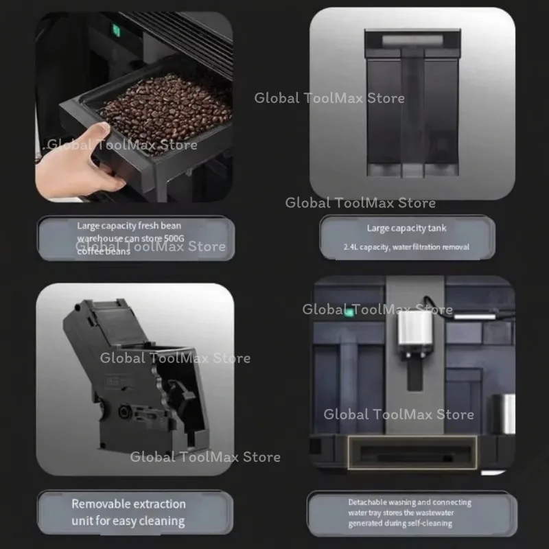 High Quality Fully Automatic Built-in Coffee Maker, Embedded Coffee Machine for Household Kitchen Use