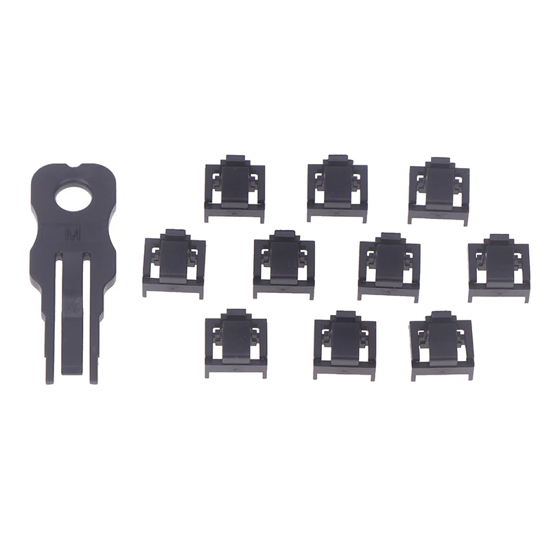 10PCS RJ45 Port Lock With 1Key Ethernet Hub Port RJ45 Female Anti Dust Cover Cap Protector Compatible With Computer Router