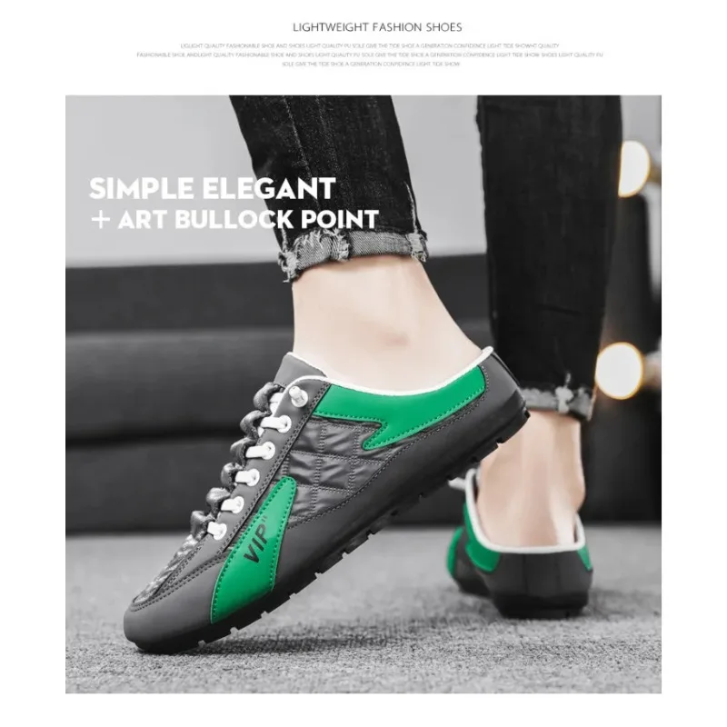 2025 Summer Slippers for Men Trendy Men's Flat Bottom Casual Shoes Men's Sneakers Zapatos De Hombre Soft Sole Support Shoes