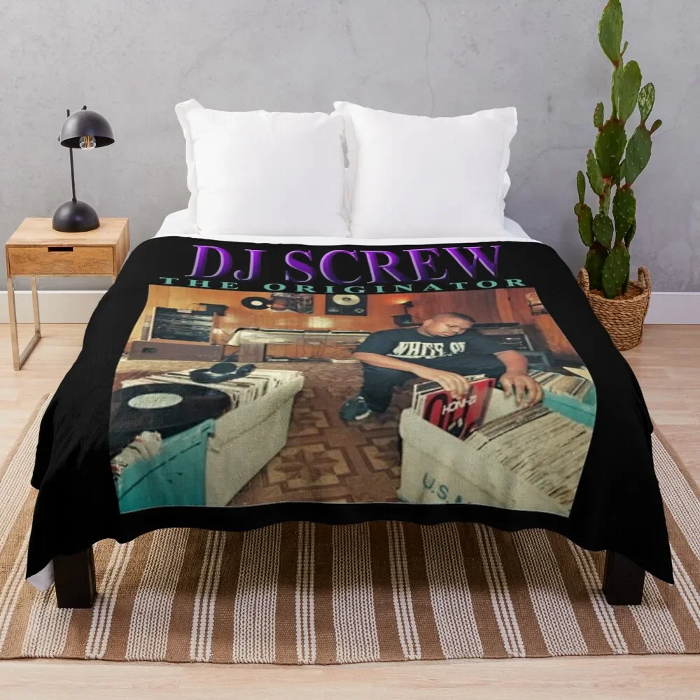 

DJ SCREW THE ORIGINATOR 90's TRIBUTE Throw Blanket Soft Blankets Sofas Of Decoration Multi-Purpose Summer Beddings Blankets