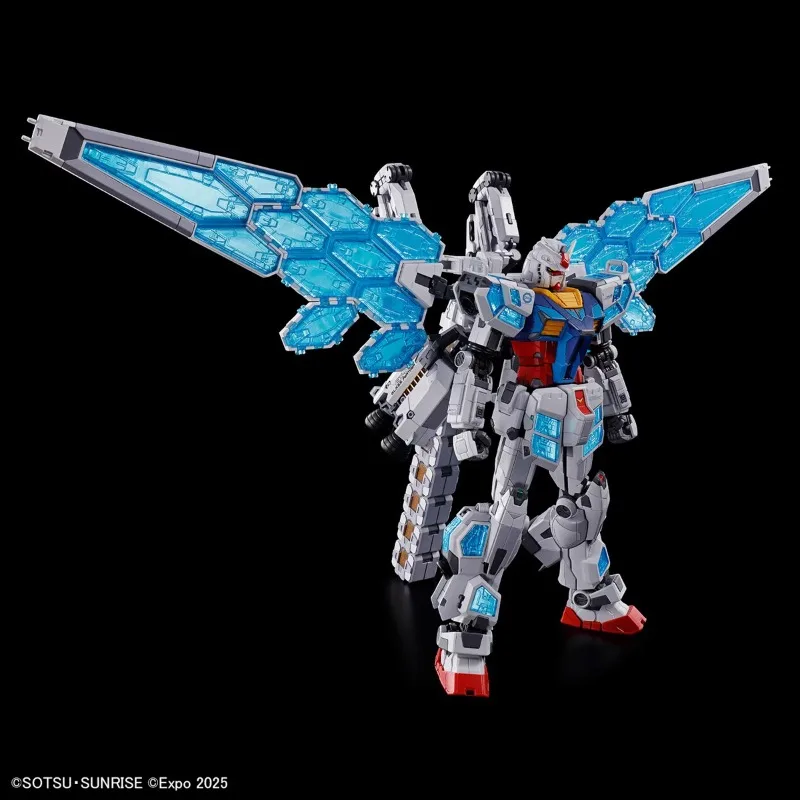 Bandai Genuino RX78F00/E GUNDAM EX001 GLRSS Piuma UNIT 1/144 Anime Action Figure Robot Modello di Montaggio Giocattolo Regalo Per Bambini