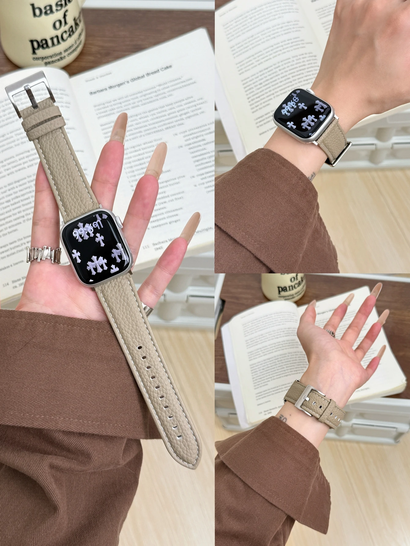 Leder-Schlaufenarmband für Apple Watch Serie Ultra 11/10/9/8/7/6/5/4/3/2/1 SE 38mm 40mm 41mm 42mm 44mm 45mm 46mm 49mm Armband – Detail 14