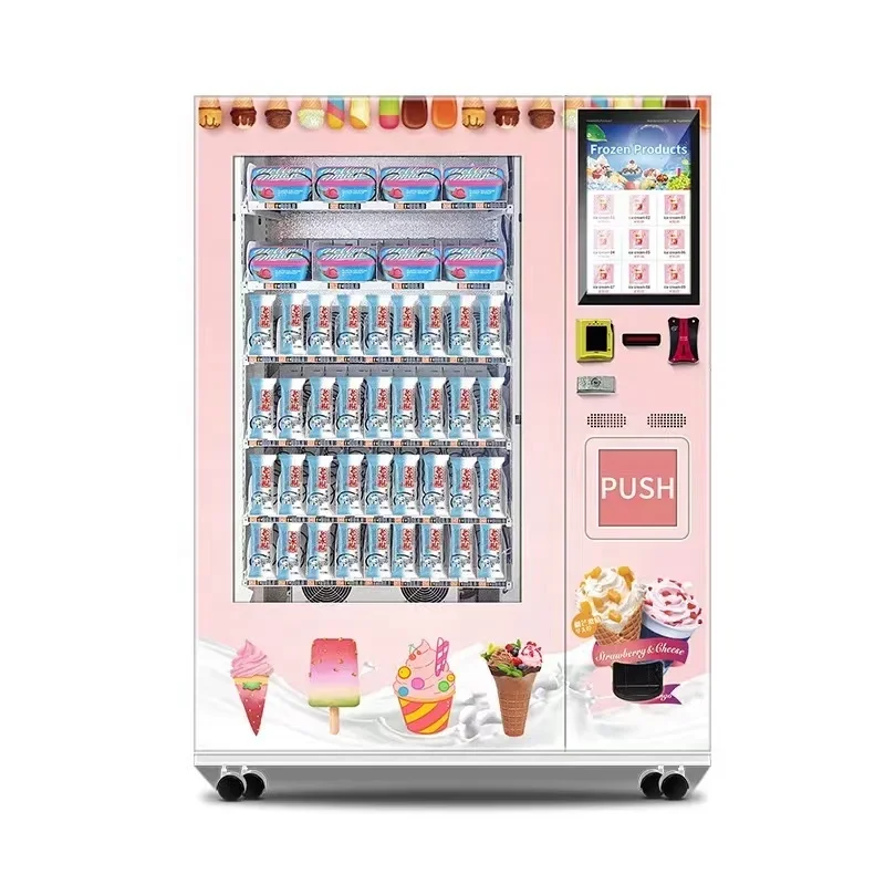 FOODLINE Hotel Lobby Automatic Combo Vending Machine Stable Cooling Cycle Auto Product Dispensing Unit