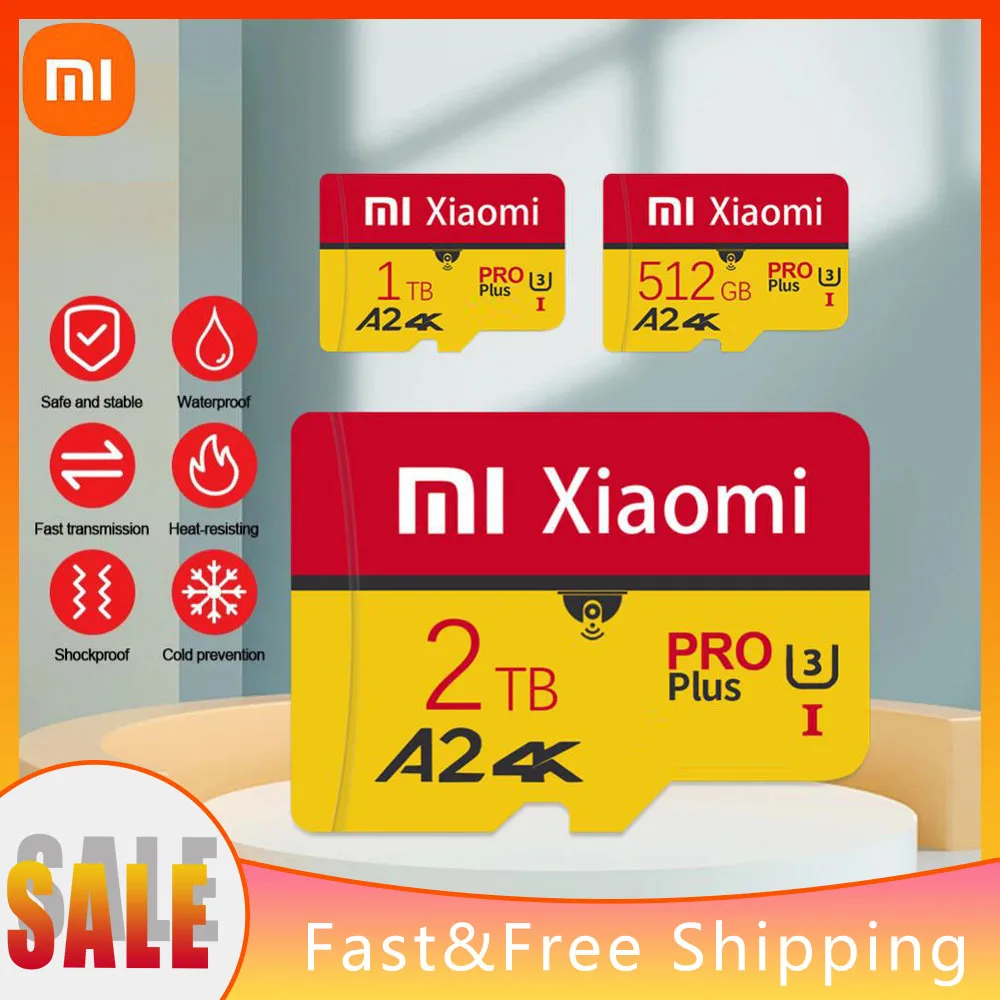 Xiaomi Original Sd Memory Card Class 10 SD/TF Flash Card High Speed 2TB 1TB 256GB 512GB Memory Card For Phone Huawei Camera