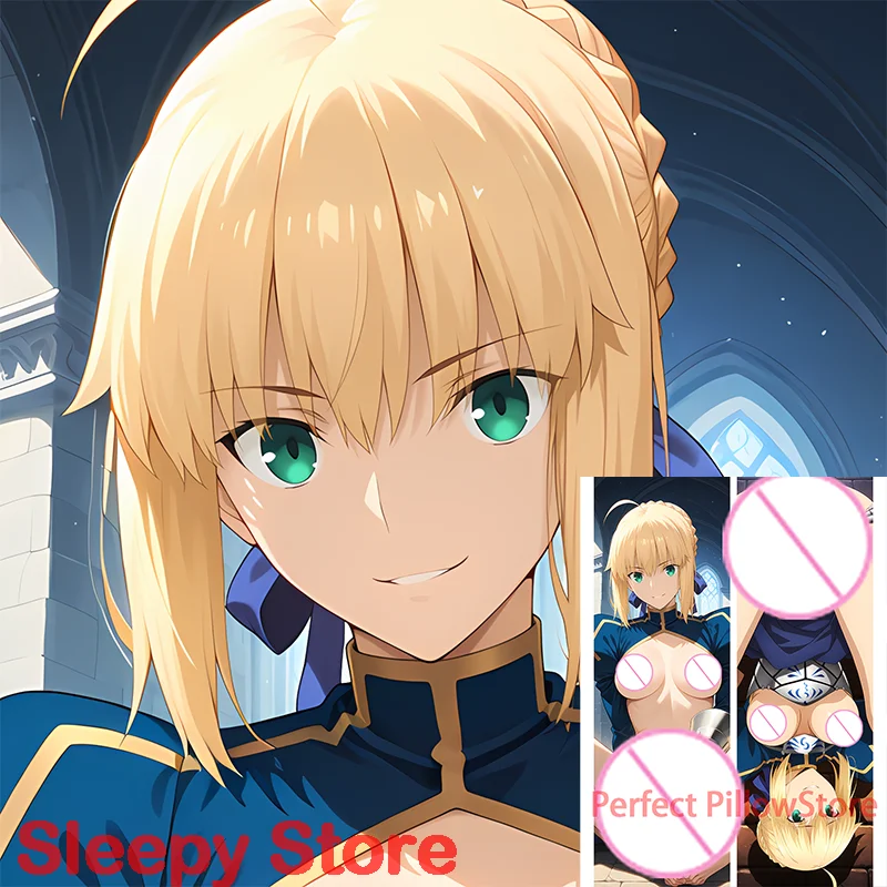 Dakimakura anime Artoria Pendragon impresión de doble cara funda de almohadas de tamaño real personalización diy funda de almohada para adultos ai girl