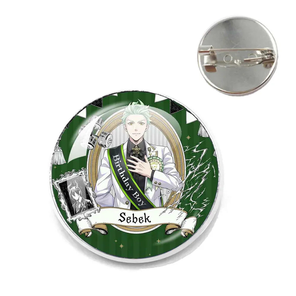 Twist Wonderland Game Metal Badge Glass Brooch Cartoon Handmade Pins Bag Lapel  Clothes Pins Anime Collection Badge Gift