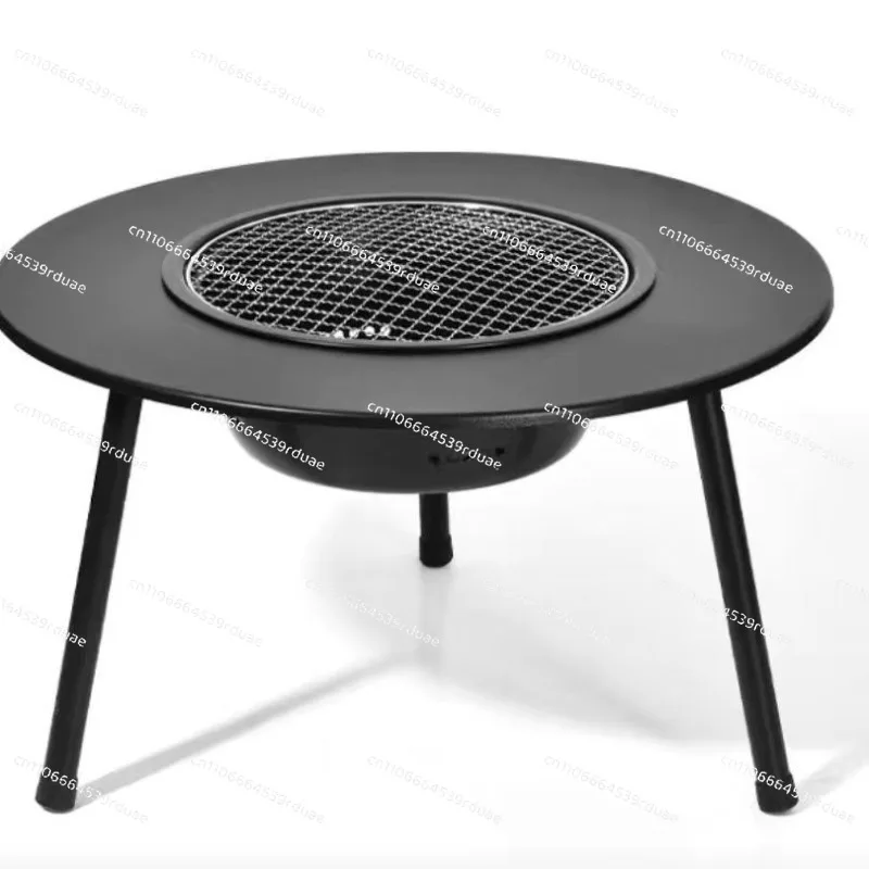 家庭用ストーブ、ティーテーブル、調理器具一式、屋外ポータブルピクニックキャンプ用中庭屋内バーベキューグリルグリル