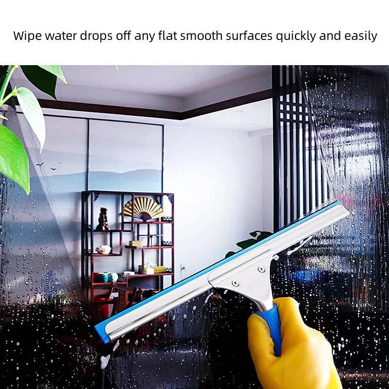 Glass Cleaning Squeegee Window Wiper 25 35 45cm Window Cleaning Tool Rubber Blade for Bathroom Shower Home Car Glass Cleaning