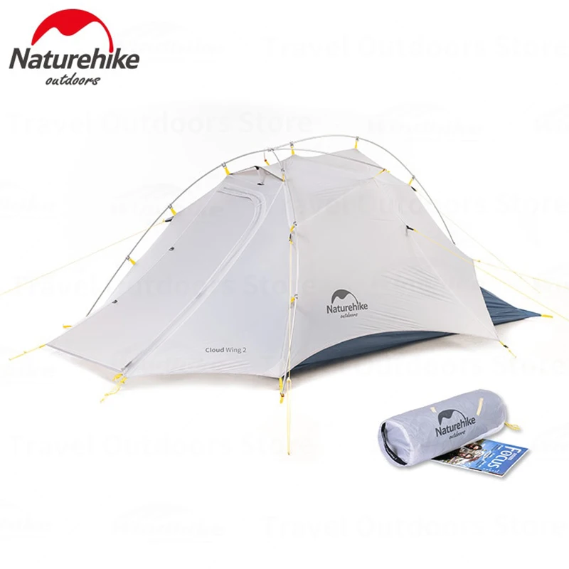 

Naturehike CloudUp-Wing Camping 1.5kg Ultralight 2 Persons Tent Portable 20D Nylon Waterproof PU3000mm Tourist Trekking Tent