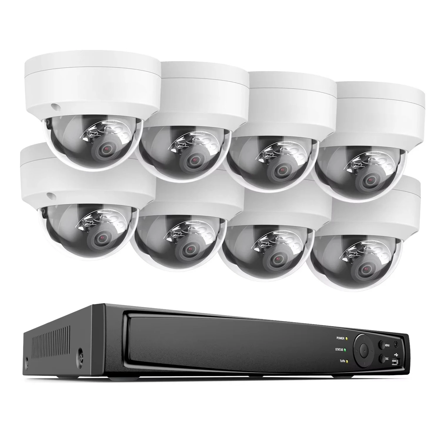 

ANNKE 16CH 12MP PoE NVR Video Recorder CCTV System 8pcs 4K 8MP Motion Detection 2.0 Smart Dual Light Microphone Network