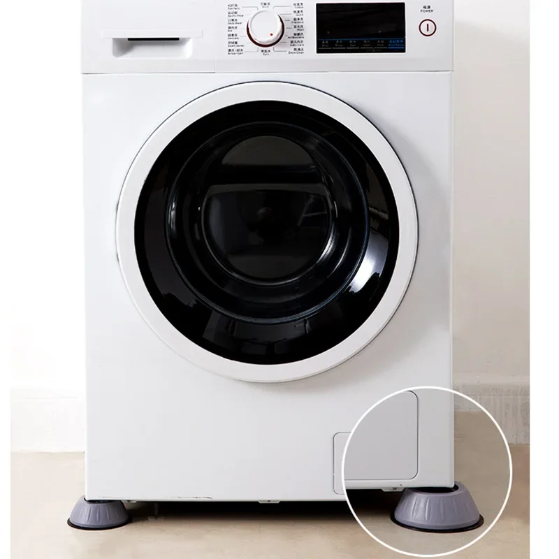 1/2/4Pcs Anti Vibration Feet Pads Rubber Legs Slipstop Silent Skid Raiser Mat Washing Machine Support Dampers Stand Furniture