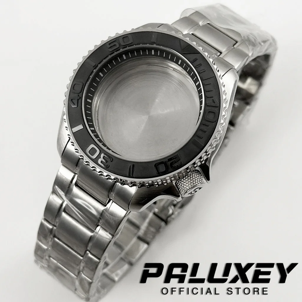 Корпус для часов NH35 42MM 007 NH35 SKX с браслетом из нержавеющей стали и коронкой S для механизмов NH34, NH35, NH36, NH38, NH70, NH72, циферблат 28.5 мм.