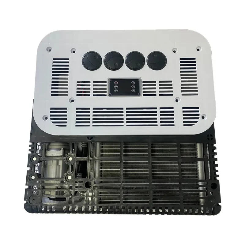 12V RV Rooftop AC Kit Air Conditioning System Truck Bus Camper Van Caravan Motorhome R134A Refrigerant Functions Cooling