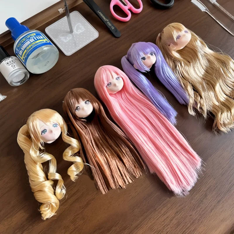 In Stock Genuine Mixed Angel Special 6 Proportional Hair Transplant Head Mjd Blind Box Action Figure Model Collection Toys Gifts