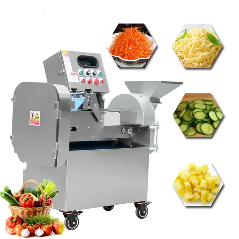 

Automatic Multi-functional Vegetable Cutting Machine Stainless Steel Fruit Slicer Vegetable Processing Machine