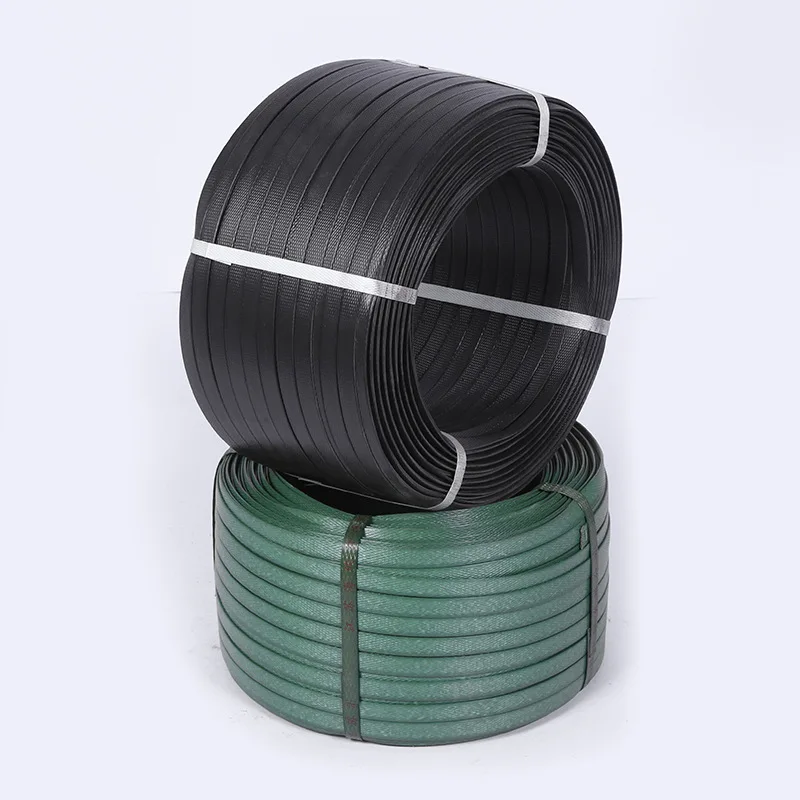 11mm PP Machine Hot Melt Packing Tape Black Belt Strapping Fixed Braid Rope Building Material Wood Goods Logistics Tray 10kg