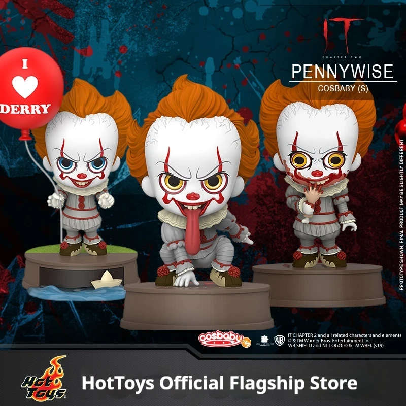 

Hottoys' New Joker Resurrected 2 Pennywise Cosbaby Mini Collectible Doll Single Set Toy Ornament In Stock