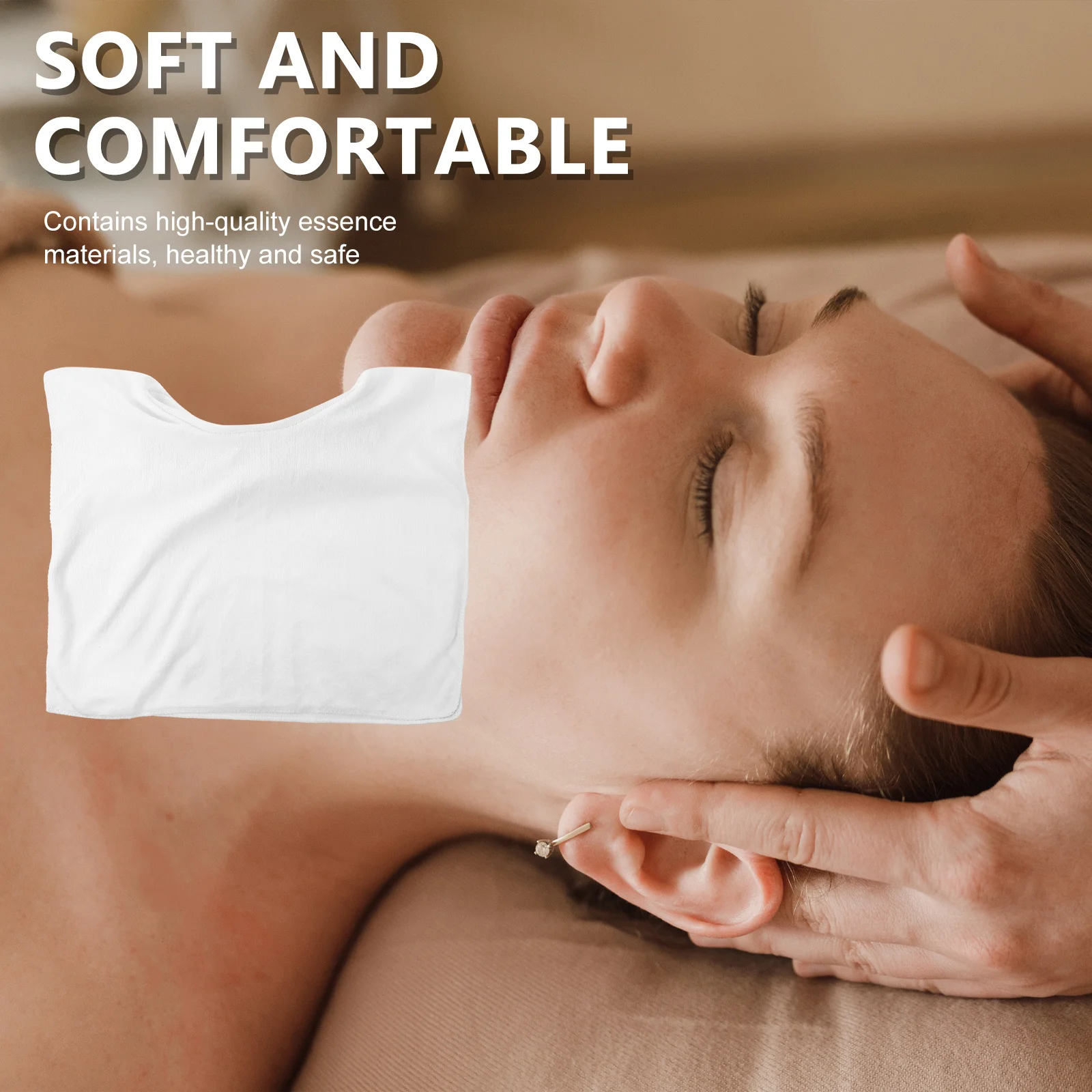 

Massage Towel Durable Hollow Design Breathable Face Pillow Cover Soft Comfortable Salon Spa Beauty Supplies Massage Hole Towel