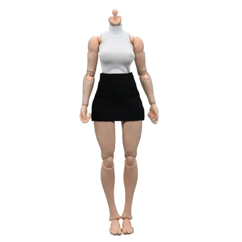 Bjd Doll Clothes 1/12 Women's Basic Body Secretary-Style Fitted Skirt Office Lady Uniform（ Doll Not Included）